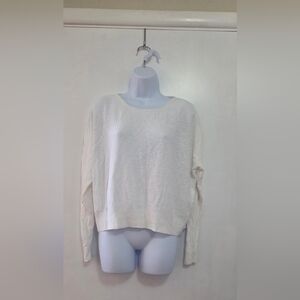Banana Republic Rubbed Cream Long Sleeve Sweater Large